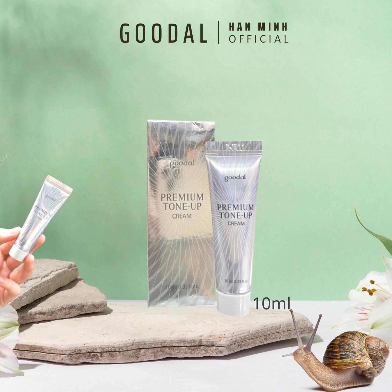 Kem dưỡng ốc sên Mini Goodal Premium Snail Tone-Up Cream 10ml