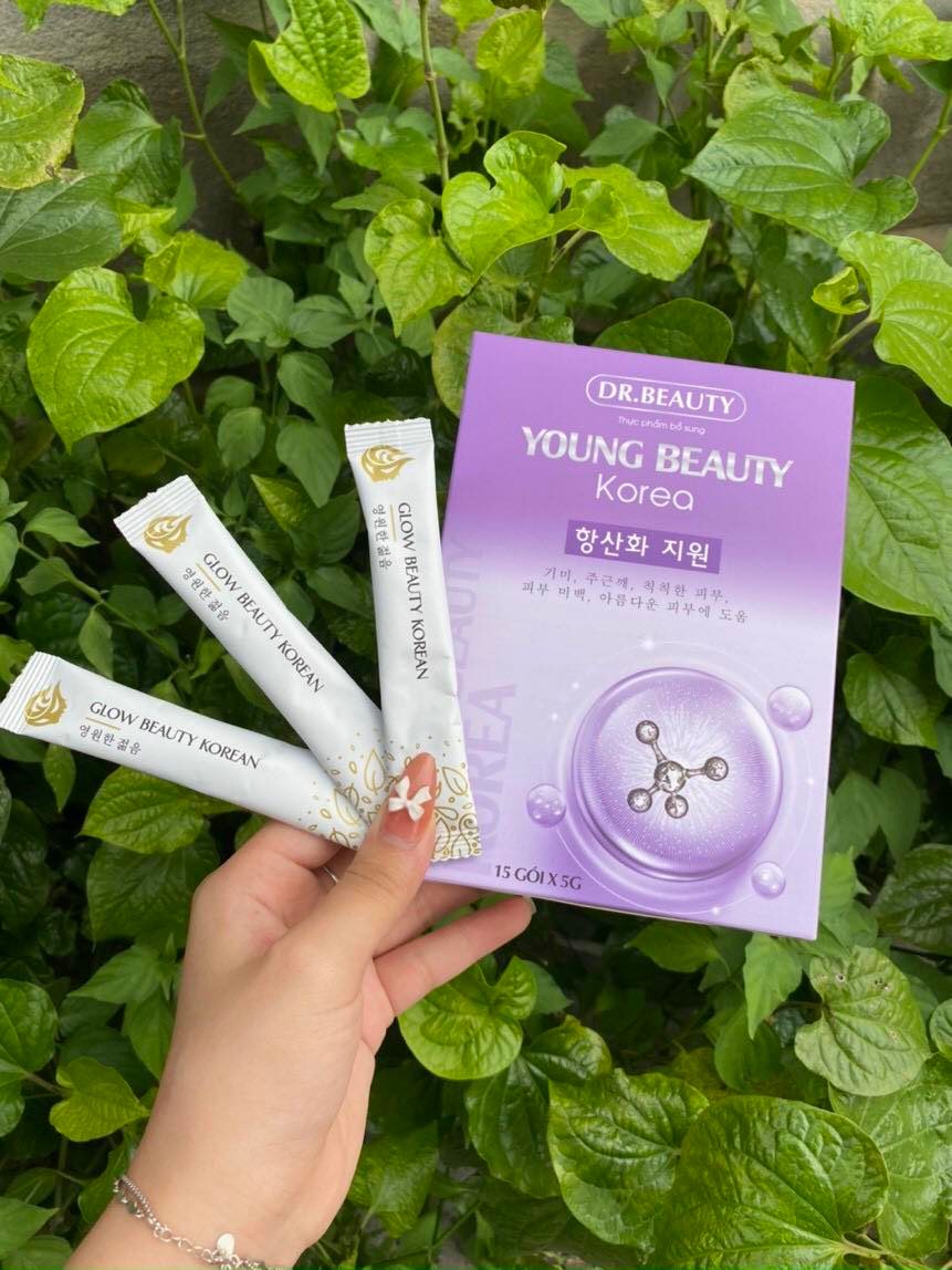 Young Beauty - Dr.Beauty Korea, đánh bay tàn nhang - xua tan lão hóa ( hộp 15 gói )