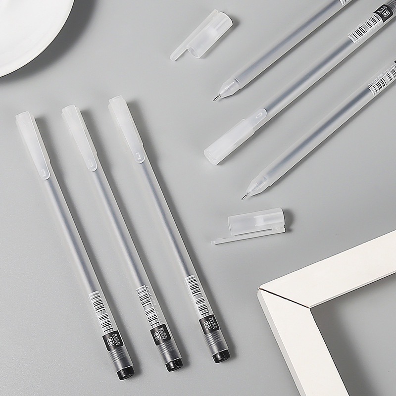 Bút mực gel đen Resun ngòi 0.5mm mực đen khô nhanh