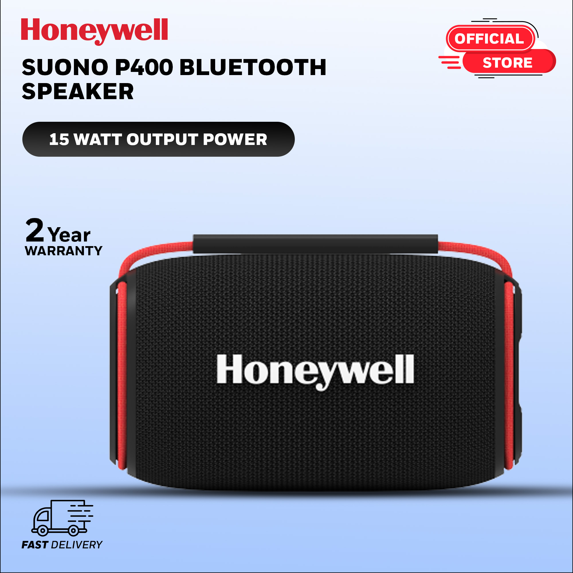 Honeywell Speaker | Bluetooth Speaker Newly Launched Suono P400 15W 5.3 Bluetooth Speaker,Deep Bass Radiators,10H Playtime,IPX 6,TWS Feature,RGB Lights,SD Card,AUX,Type-C Port,Built-In Mic,78mm Drivers,2Yrs Manufacturer Warranty