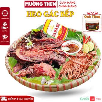 Thịt Heo Gác Bếp Tây Bắc 1KG (Kèm 2 Loại Chẩm Chéo) Thịt Lợn Gác Bếp Sấy Khô Mường Then Ngọt Thơm Chuẩn Vị Núi Rừng Sapa