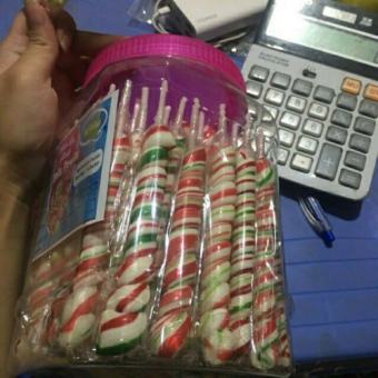 Lọ 50 Que Kẹo Mút Xoắn Nhiều Mầu Ngộ Nghĩnh Đáng Yêu (_Sỉ Đồ Trẻ Em)