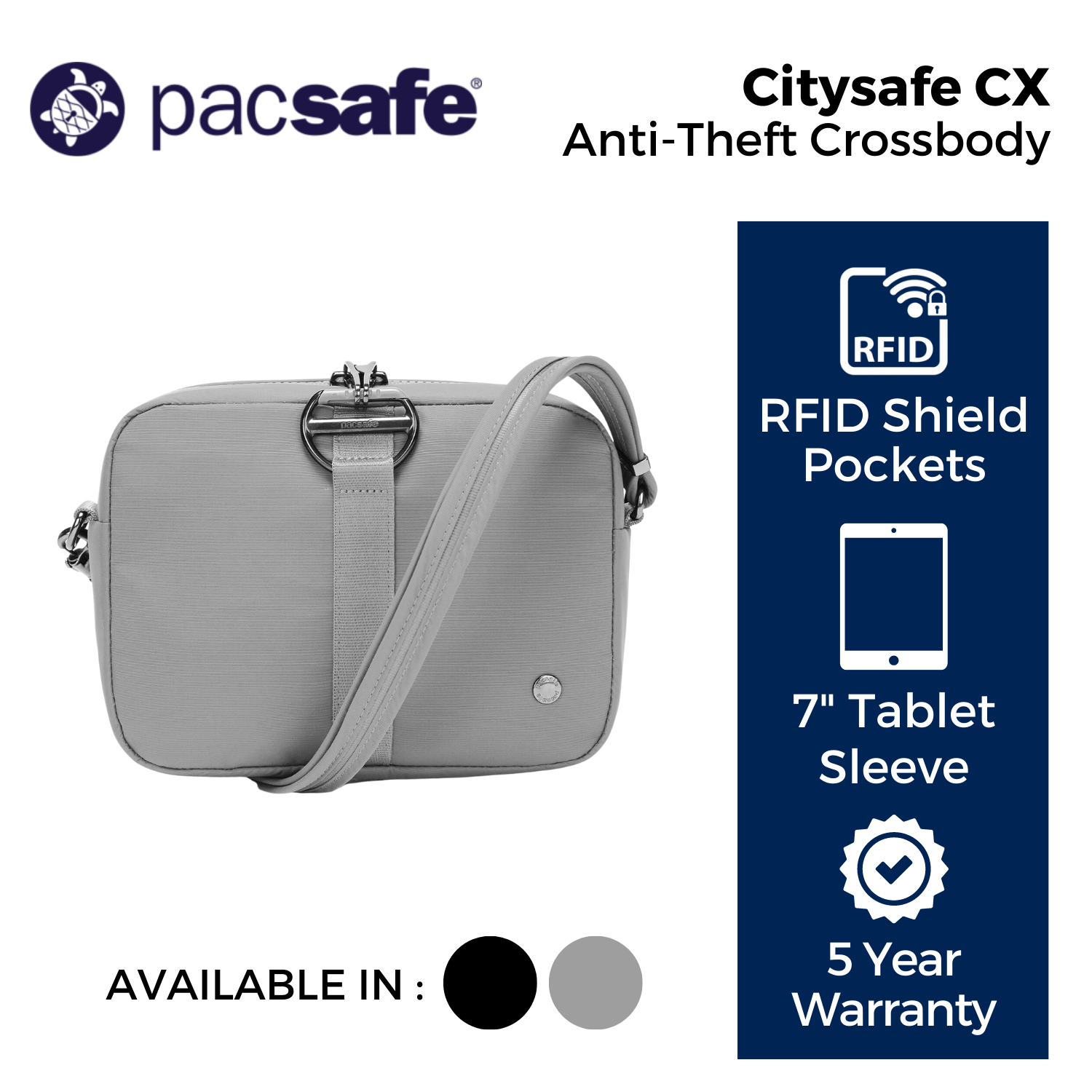 Pacsafe Citysafe CX Anti-Theft Square Crossbody