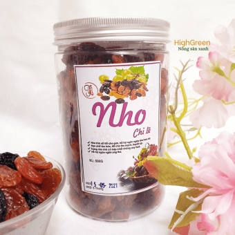 Nho khô Raisins 500Gr - Nho khô sấy không đường nhập khẩu từ Chi Lê 3 màu chua chua, ngọt ngọt, vị ngọt thanh