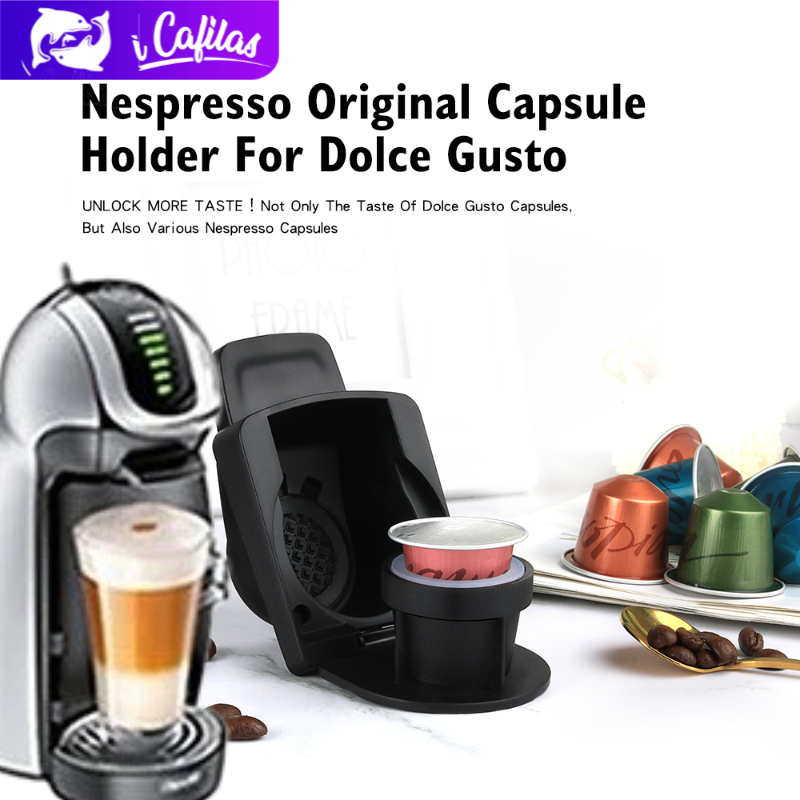 【i Cafilas】[QS01] Reusable Capsule Adapter converter use Espresso Coffee Disposable capsules Rusable Filter Conversion Multicap Taste Coffee for Nespresso for Dolce Gusto Machine use Nespresso Capsule ราคา 259 บาท*ส่งฟรี
