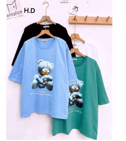 Áo phông gấu teddy bear hd11 mẫu mới chất cotton
