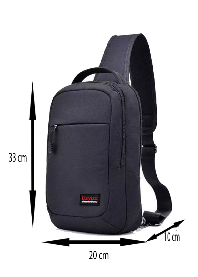 Túi đeo chéo tiện lợi du lịch unisex vải canvas