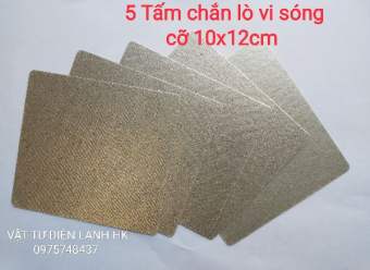Set 5 tấm chắn lò vi sóng 10x12cm - Bạc chắn sóng Lvs. - chắn sóng lvs. 10x12
