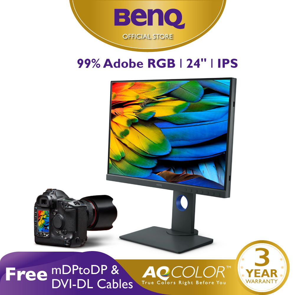 Màn hình chỉnh sửa ảnh benq sw240 24 inch 99% adobe rgb chuyên đồ họa, xử lý ảnh dành cho photographer