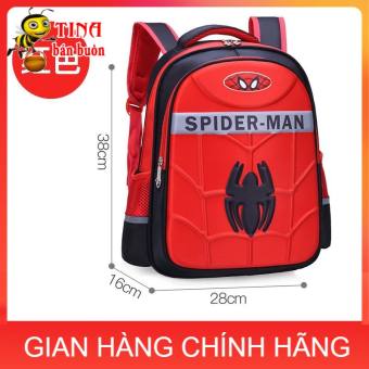 Balo người nhện đỏ Batman xanh hình in 3D cho bé trai đi học cấp 1 E136