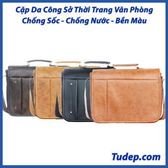 Cặp Tư Đẹp Cao Cấp Cặp Xách Da Nam Đeo Chéo Đa Năng Công Sở Đi Học Chơi Đựng Latop Cấp 1 2 3( CA14)