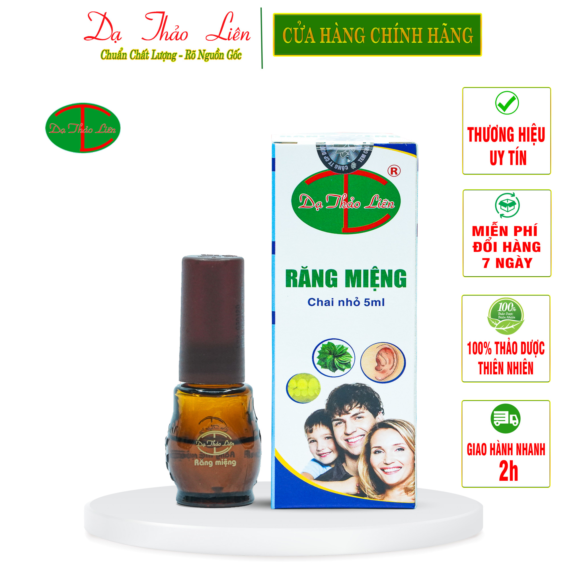 Tinh dầu răng miệng dạ thảo liên 100% thảo dược thiên nhiên 5ml | da thao lien oral essential oil 100% natural 5ml