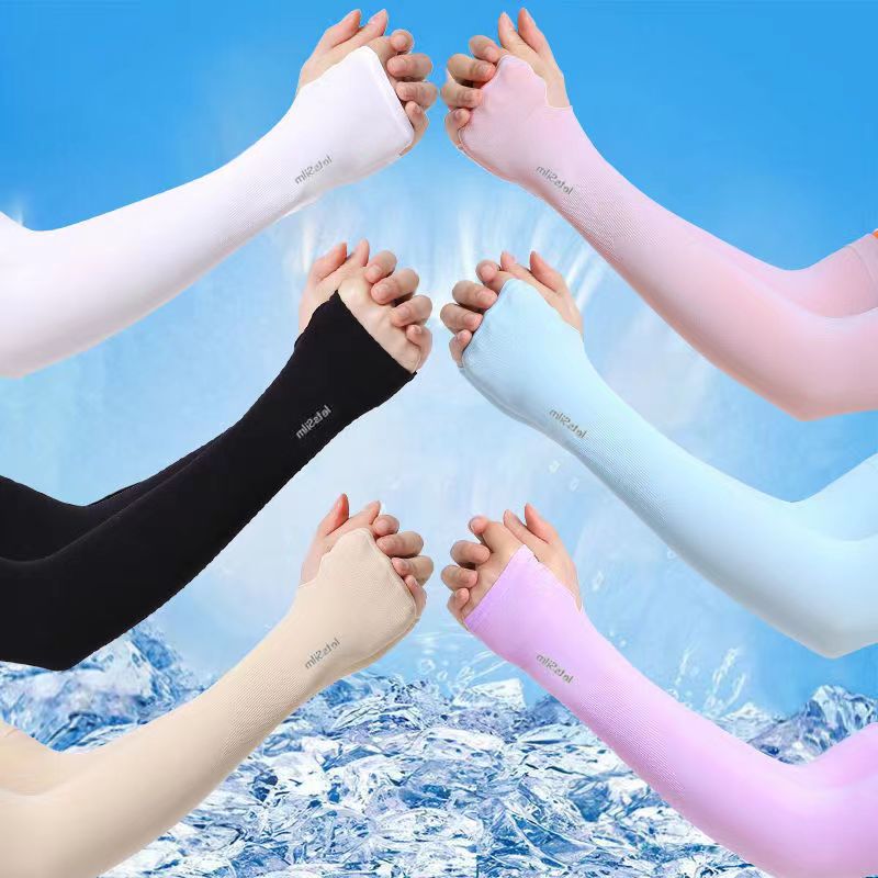 Găng tay chống nắng Găng tay chống nắng Phiên bản Hàn Quốc Chống tia cực tím cho nam và nữ (1 túi 2 chiếc)