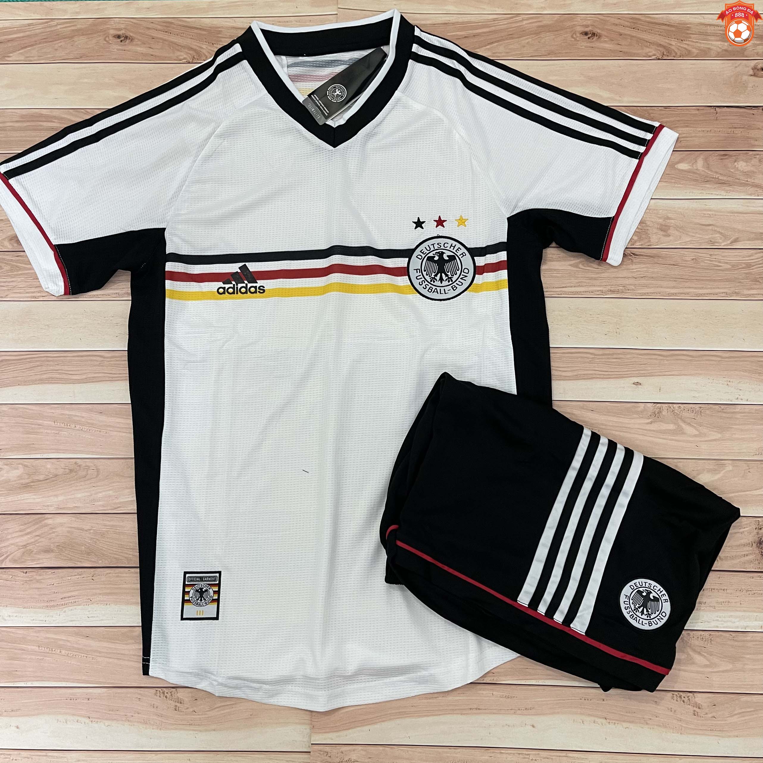 Áo Bóng Đá Đội Tuyển Đức Sân Khách 2022 - Chuẩn Mẫu Thi Đấu - Vải Polyester Thái Gai Lưới