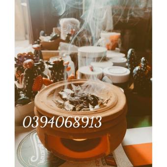 Nồi đất cao cấp / niêu đất / bếp xông bồ kết , thảo mộc chanh, xả...! (sz13cm ) -Hưng Dung