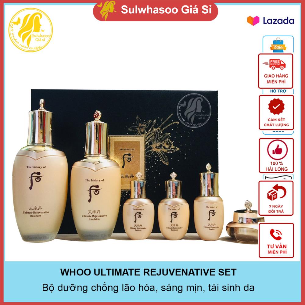 Bộ dưỡng tái sinh, sáng da, chống lão hóa Whoo Ultimate Rejuvenating Special Set sulwhasoogiasi