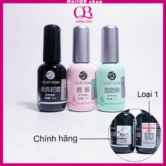 Base gel top gel cứng móng hoa hồng (Youth Rose)