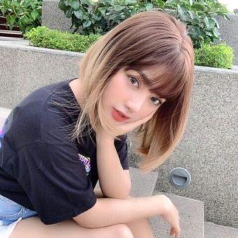 Tóc giả cả đầu Tóc giả nguyên đầu vic cúp omber vàng kim