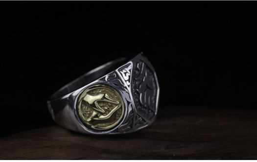 NHẪN KHẮC CHỦNG TỬ OM TÂY TẠNG - NH140