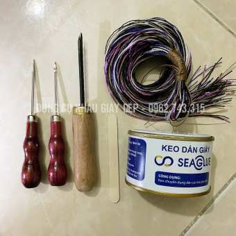 Combo bộ kim khâu giày kèm keo dán (Tặng chỉ)