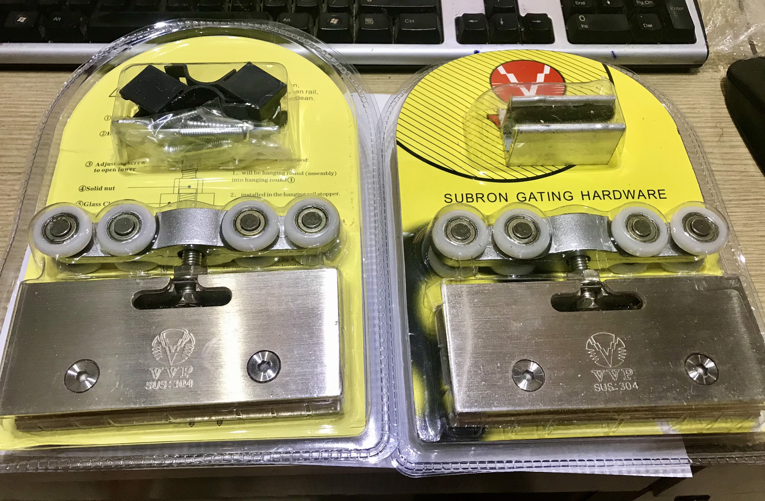 Bộ 8 bánh xe lùa vvp