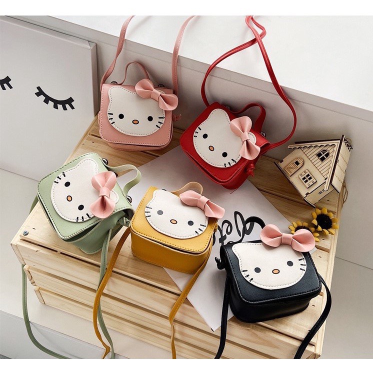 Túi Đeo Chéo Mini Hình Mèo Hello Kitty Cho Bé Gái Chubby Storee