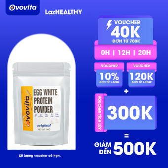 Bột Lòng Trắng Trứng OVOVITA Túi Zip 500gr Làm Bánh và Nguyên Liệu Sản Xuất
