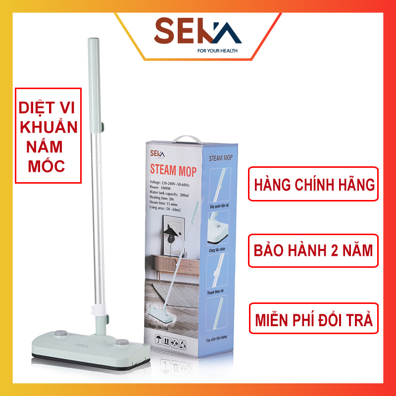 [SIÊU SALE MIỄN SHIP HN-HCM-ĐÀ NẴNG] Cây Lau Nhà Thông Minh - Chổi lau nhà hơi nước nóng SEKA