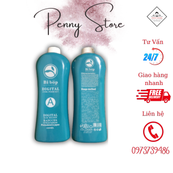 Bibop - Thuốc duỗi tóc Bibop Collagen 1000ml - Ép 1 lần tại nhà cực kỳ hiệu quả