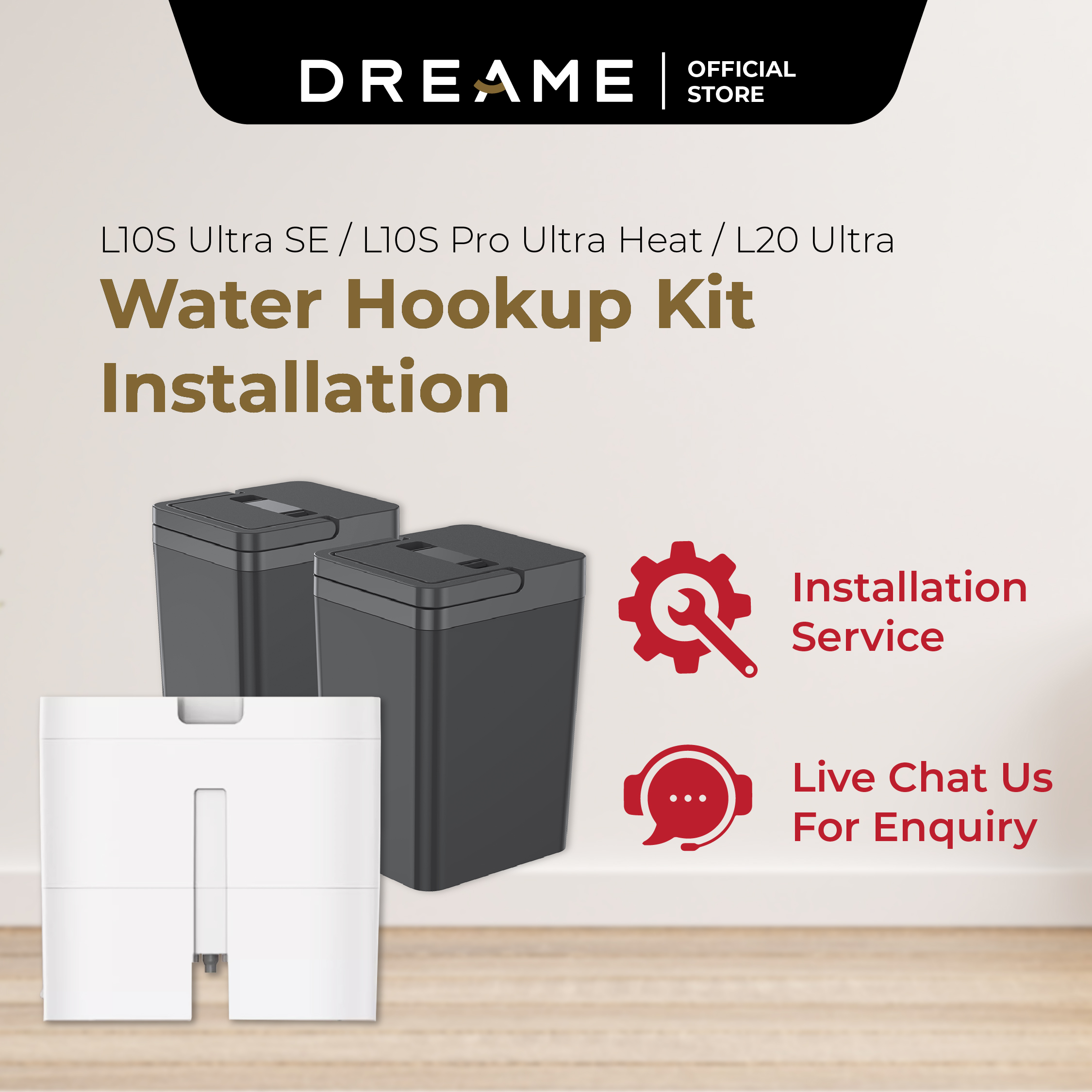 Dreame L10s Pro Ultra Heat Robot Vacuum, Hot Water Washing x2