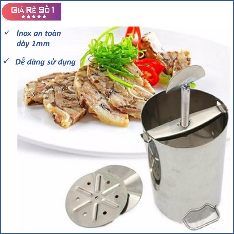 Khuôn làm giò xào bằng inox loại 1KG