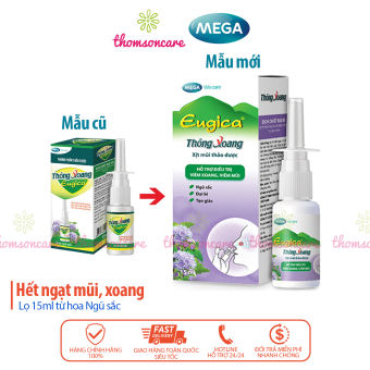 Xịt thông xoang Eugica - Giúp giảm xoang mũi từ cây hoa Ngũ sắc và muối Natri