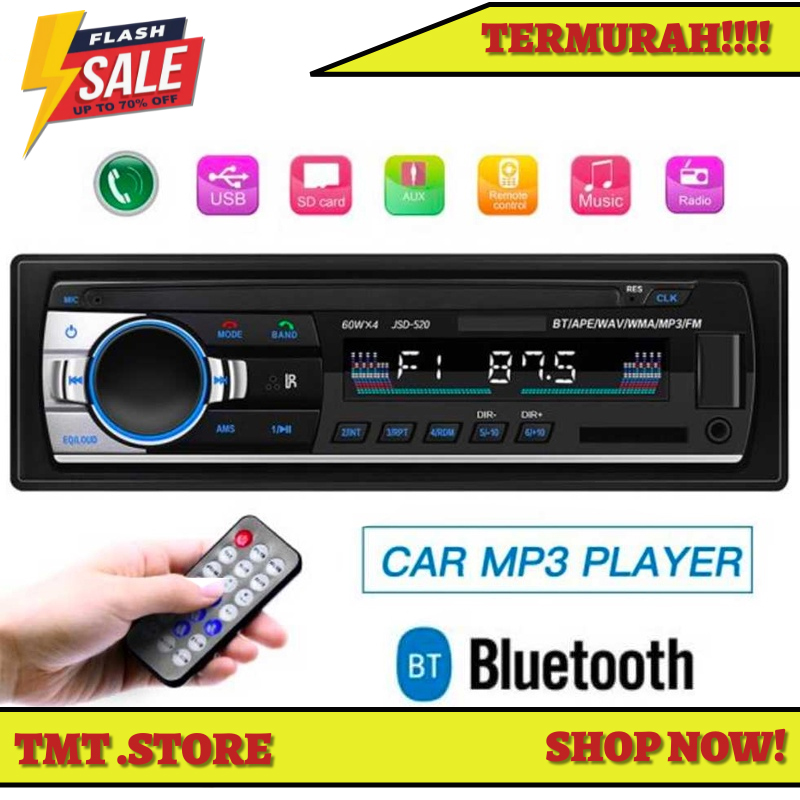 Tape Audio Mobil Multifungsi Bluetooth MP3 Player Bluetooth FM Radio Tip Mobil Car Audio Musik Original Terbaik di Kelasnya