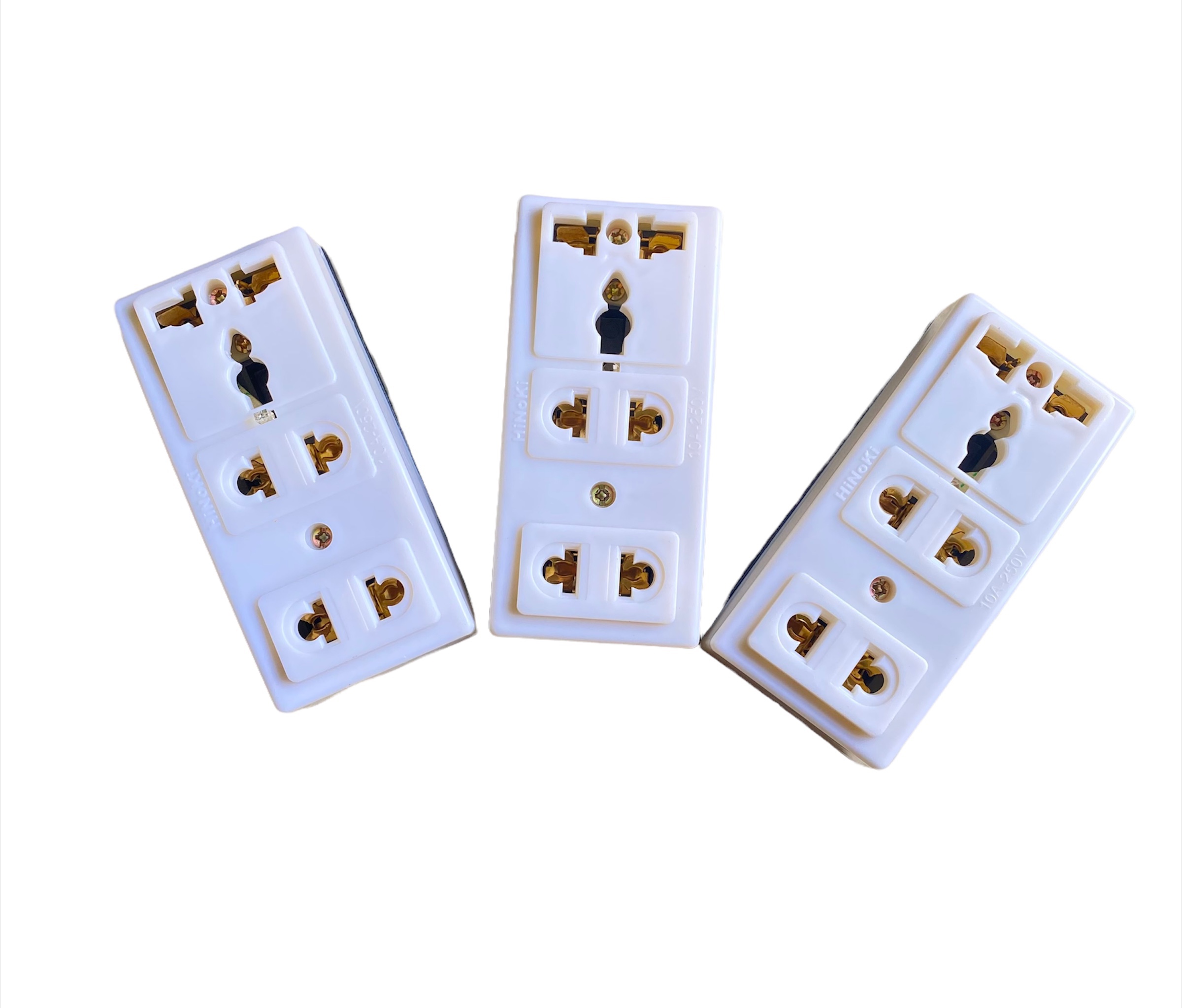 Ổ cắm điện 3 ngả hinoki 10a-250v