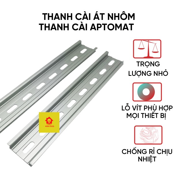 Thanh cài át nhôm, thanh ray nhôm cài aptomat dài 1m, thanh day nhôm cài thiết bị, thanh din rail nhôm,thanh cài nhôm,thanh cài thiết bị, thanh cài aptomat, thanh ray nhôm cài thiết bị, thanh ray nhôm, thanh cái tủ điện, thanh cài át, cài thanh
