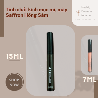 TINH CHẤT KÍCH MỌC MI, CHÂN MÀY SAFFRON HỒNG SÂM - Kích mọc mi, chân mày, dưỡng mi, chân mày bóng khỏe, dày và dày,.