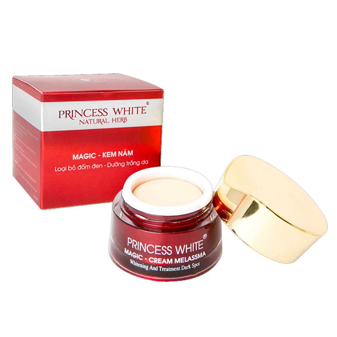 Kem nám Princess White hàng chính hãng hộp 20G