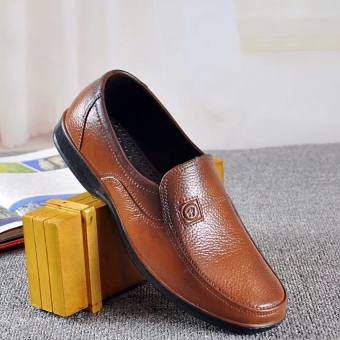 Giày lười nam nhựa dẻo size 39-44, giày nhựa nam giả da siêu rẻ