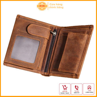 Ví nam NR04, ví da nam cao cấp, bóp nam, ví nam ví đứng 16 ngăn, ví đựng tiền đựng thẻ, ví nam da thuộc nhập khẩu thái lan siêu bền, ví da chính hãng - Nori Home