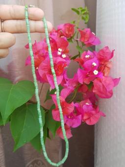 ❤1 Sợi Dây Chuyền Lu Trúc Kiểu Mới Đẹp Sang Size Hạt 4mm x Dài 22cm có khoen Chất liệu 100% Đá Cẩm Thạch Tự Nhiên Màu Xanh Ngọc Nhẹ Đẹp Sang Nữ mệnh Mộc Hỏa Thủy đeo cổ phối với mặt dây chuyền của mình đẹp lắm luôn 799k ạ