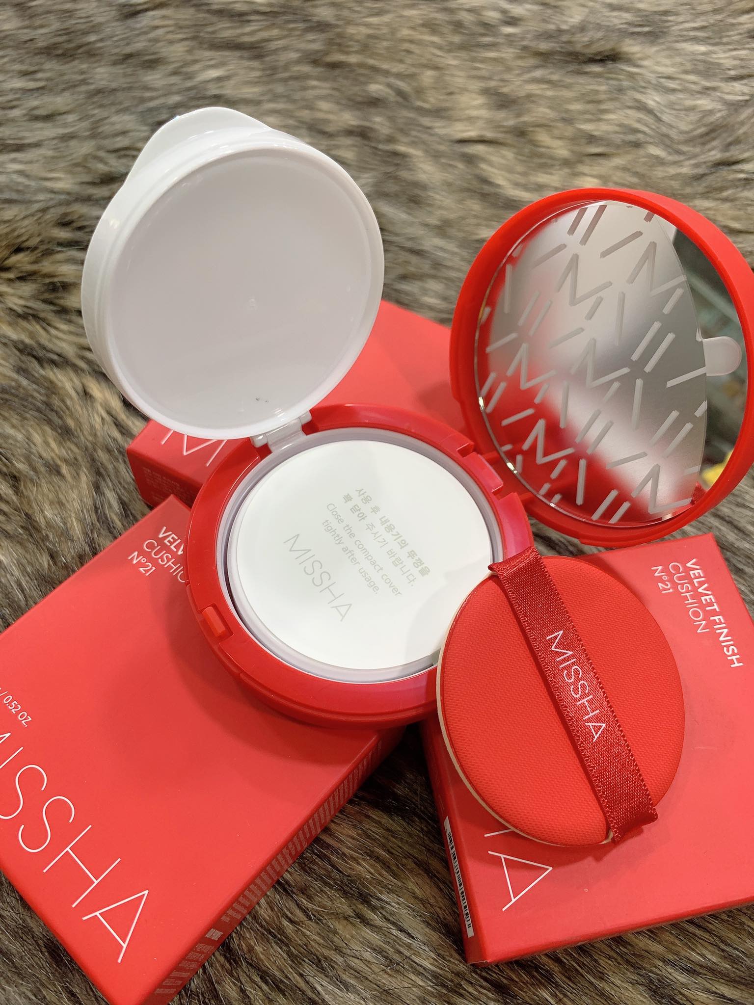 Phấn nước missha velvet finish cushion spf50+ pa+++ 15g - hộp đỏ
