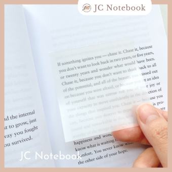 Set 50 tờ Giấy Note Trong Suốt - Giấy Ghi Chú Nhựa Trong Suốt