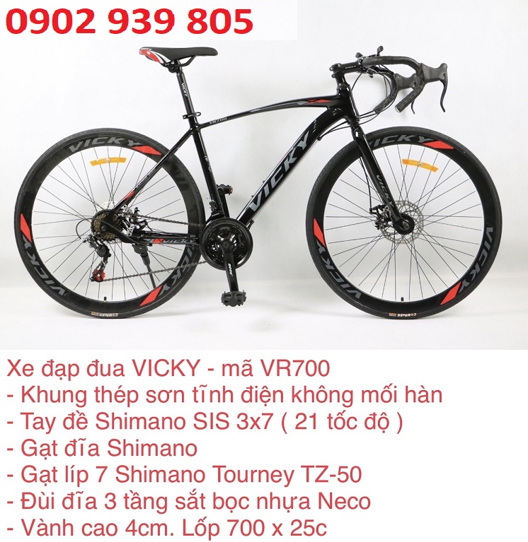 Vr700 xe đạp đua vicky bánh 700c