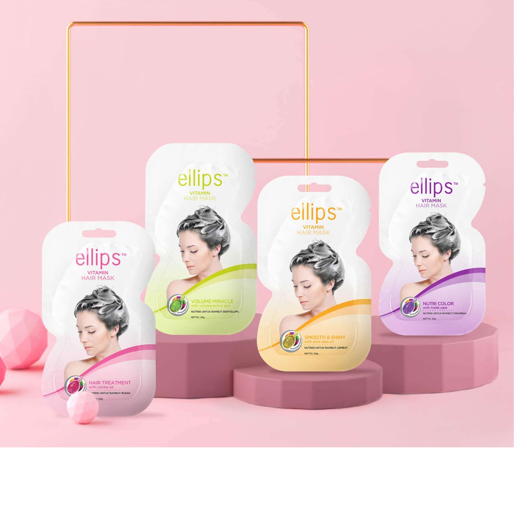 Hộp 12 gói kem ủ tóc ellips hair mask 20g