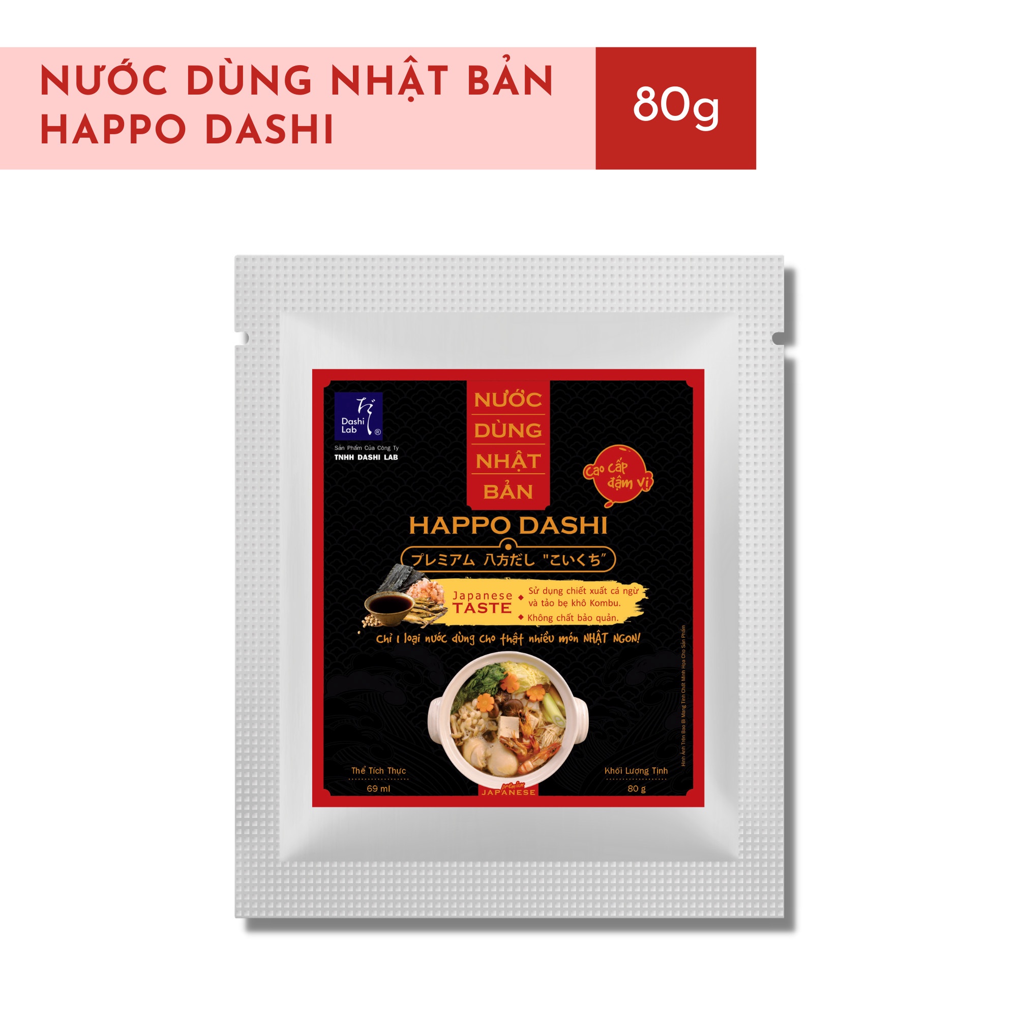 NƯỚC DÙNG HAPPO DASHI NHẬT BẢN CAO CẤP VỊ ĐẬM - DASHI LAB