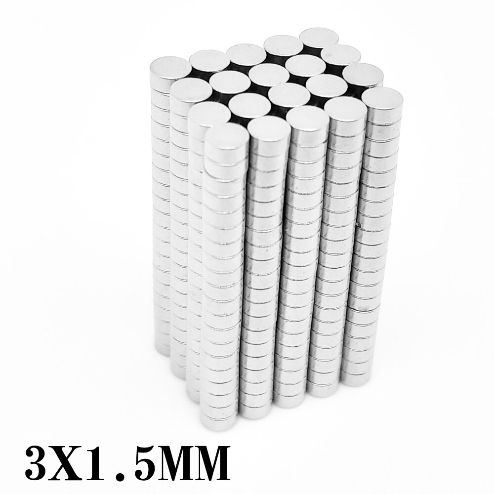 Nam châm đất hiếm 3x1.5mm , loại nam châm N52