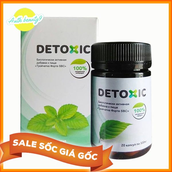Viên Uống DETOXIC của Nga [Hộp 20 viên] Cải thiện hệ tiêu hóa, Ngăn ngừa hôi miệng