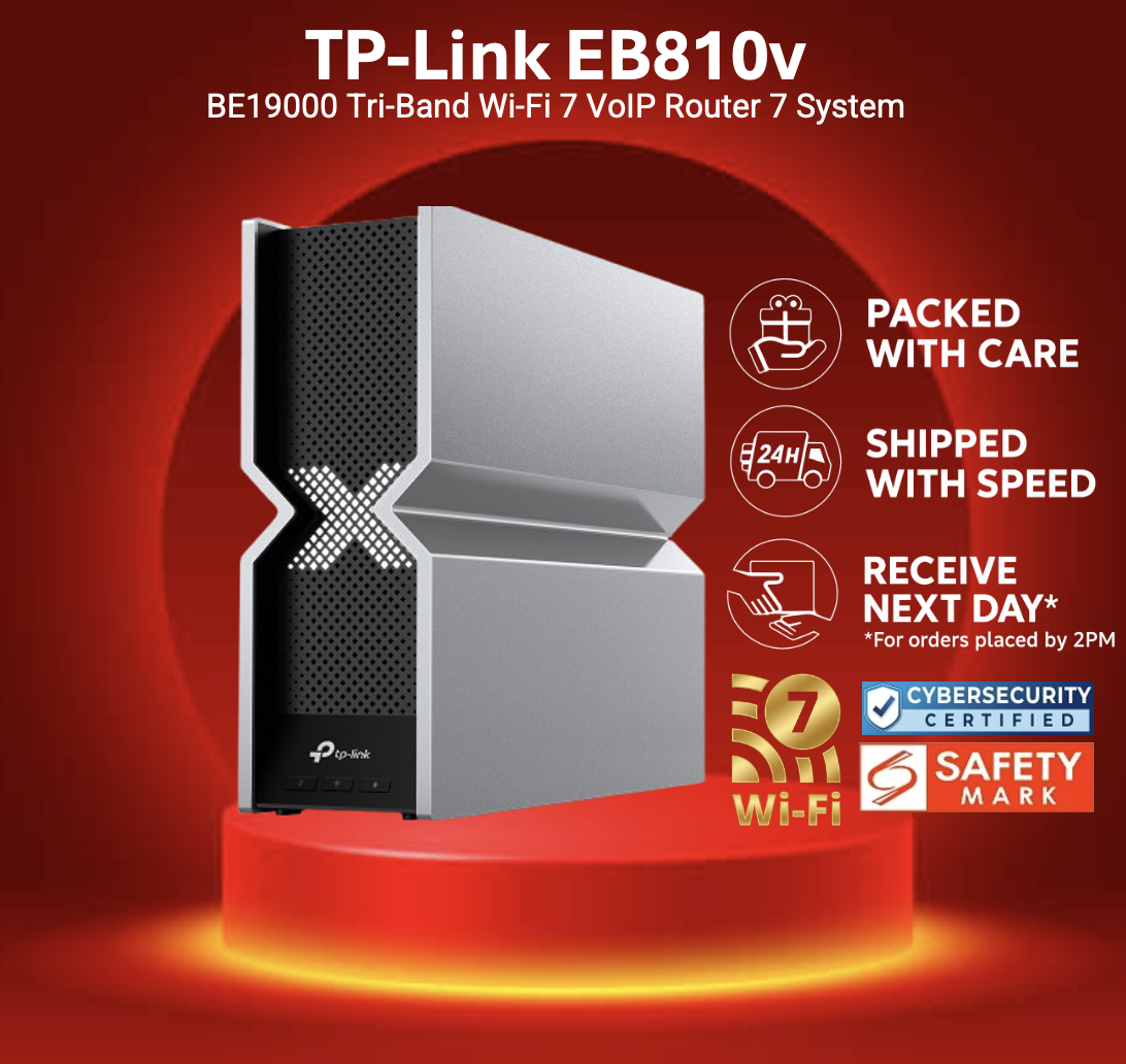 TP-Link HB810 Wi-Fi 7 BE22000 Mesh System | Ultra-Fast 22Gbps, 10G