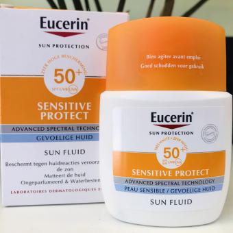 Kem chống nắng cho da nhạy cảm Eucerin Sun Fluid Sensitive Protect SPF 50+ 50ML