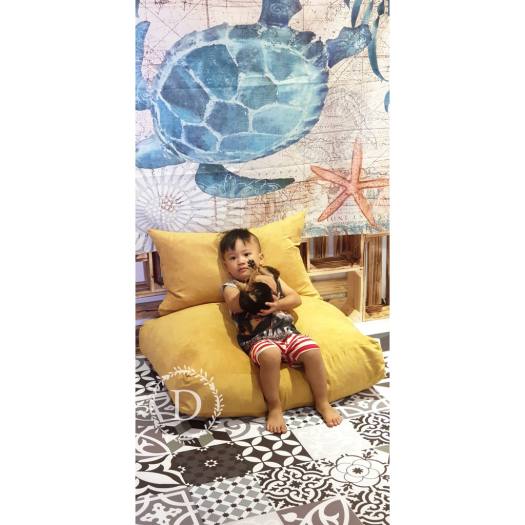 ♠Ghế Lười Sofa Lazy vải thô sofa✯